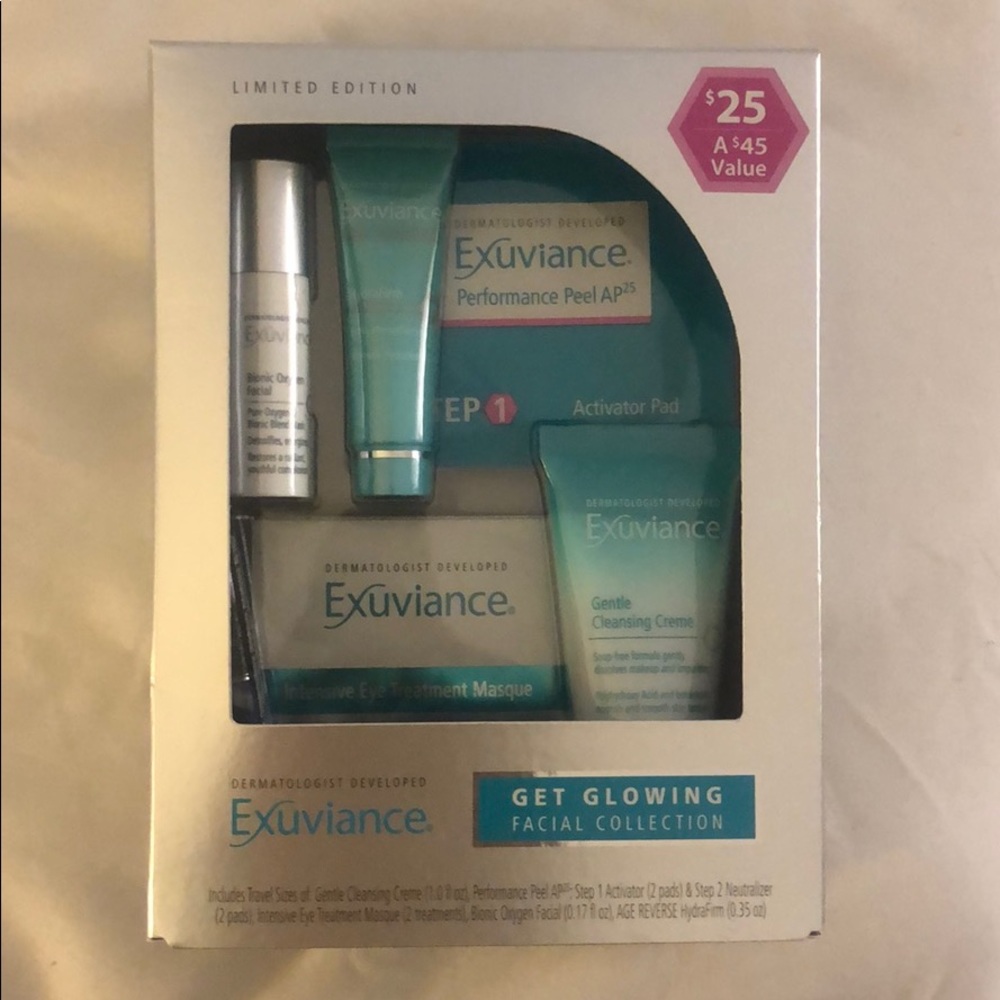 Exuviance get glowing facial collection